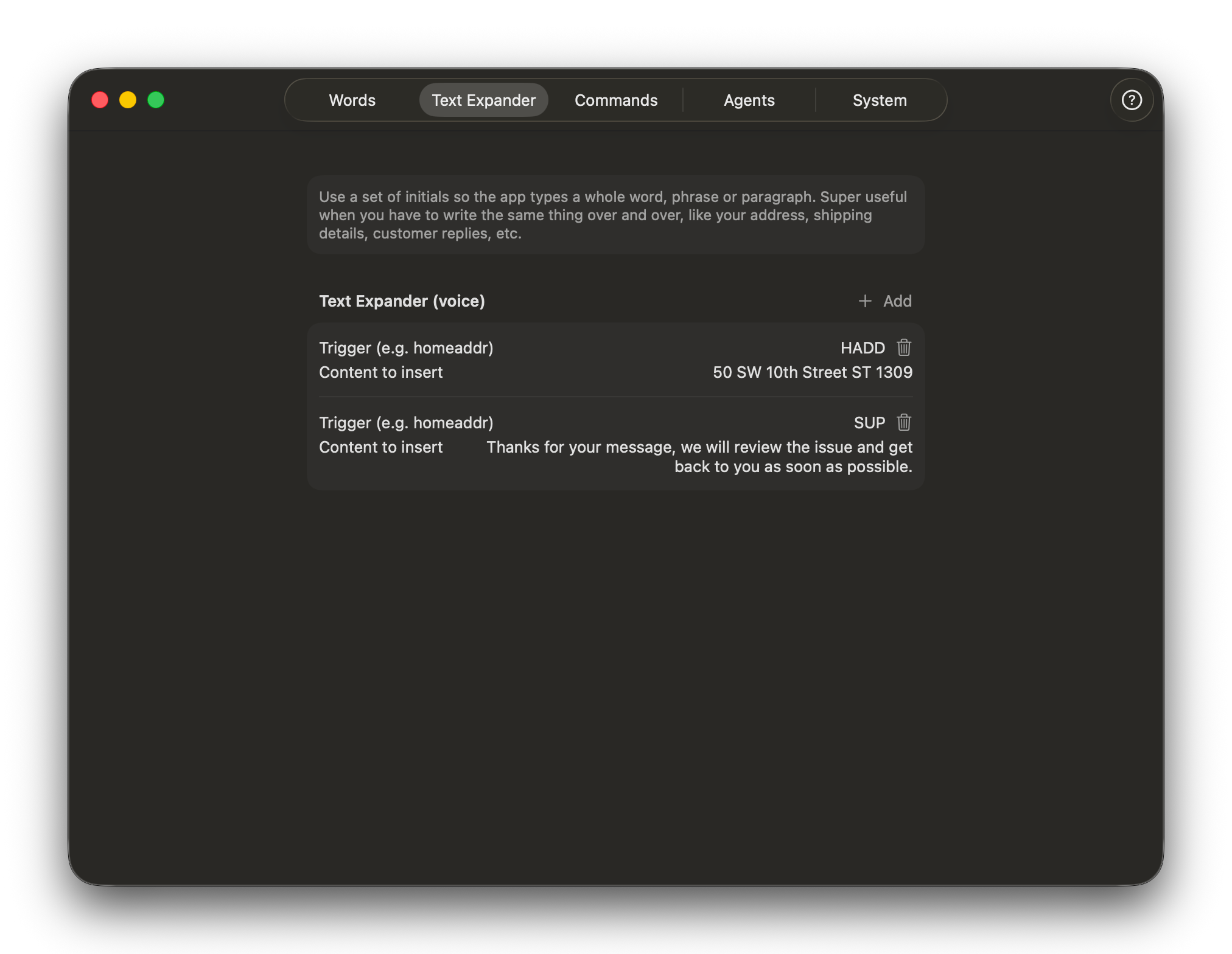 Text Expander